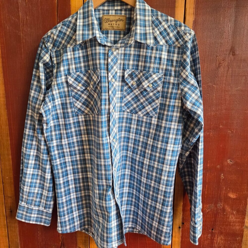 Wrangler Retro Pearl Snap Western Shirt - Boys XXL